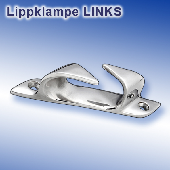 Produktbild von ARBO-INOX Lippklampen Set - 2 Stück Festmacherklampe Edelstahl 114mm - Für Taue Bis 12mm